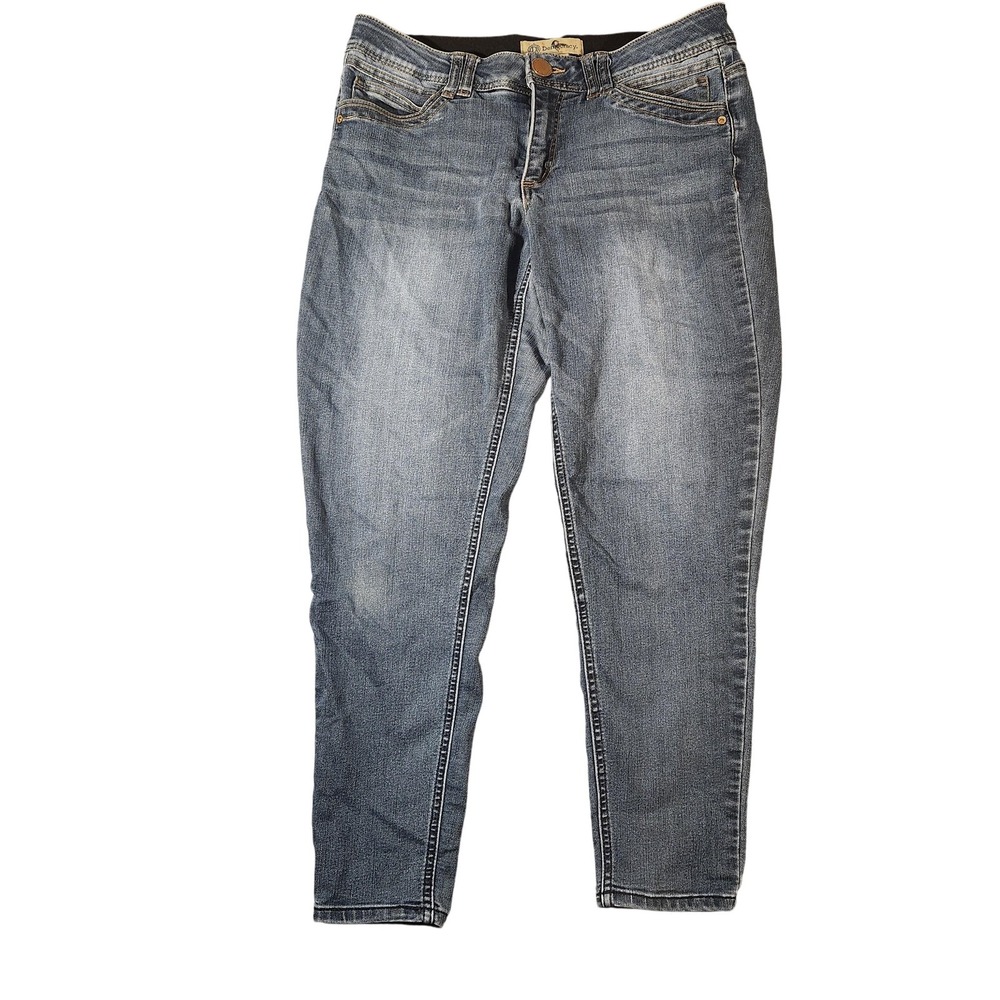 Democracy Jeans Womens 10 Blue Ab Technology Skinny Jegging Stretch Denim‎